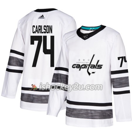 Mænd NHL Washington Capitals Trøje John Carlson 74 Hvid 2019 All-Star Adidas Authentic